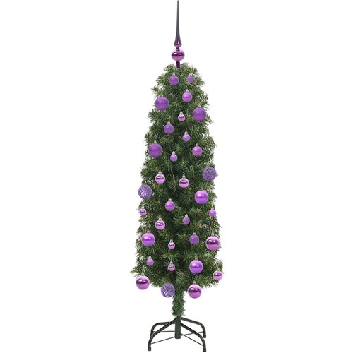 VidaXL Umjetno božićno drvce Zelena 120 cm PVC i čelik i plastika Slike