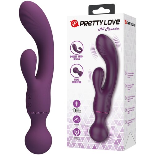 Pretty Love All Rounder - vibrator s dvostrukom glavom za G-točku i klitoris (ljubičasti) Cijene