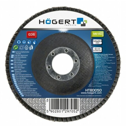 Hogert lb disk hohert fi 125 mmx22/4 MMP40 HT8D051 Slike