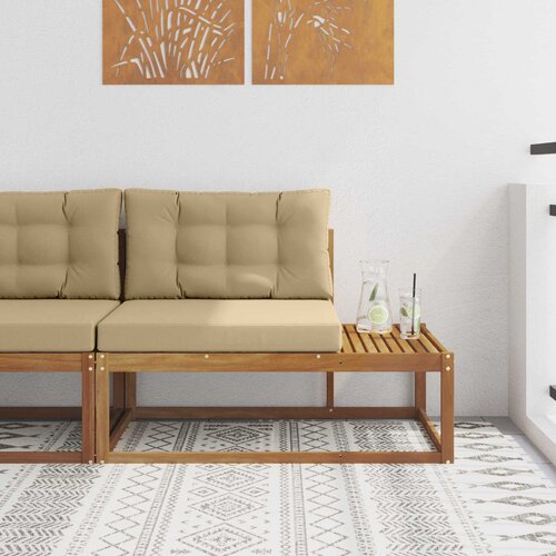  Vanjski krajnji kauč s jastukom Prirodna 115 x 83 x 73 cm Cijene