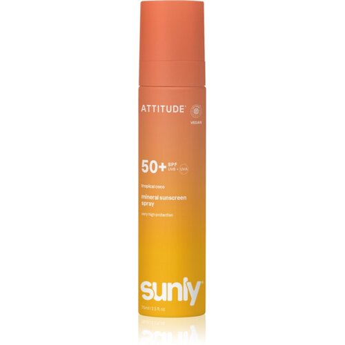 Attitude Sunly Tropical Coco mineralni sprej za sunčanje SPF 50+ 75 ml Slike