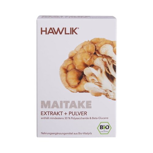 Hawlik maitake ekstrakt + maitake v prahu - organske kapsule - 120 kaps. Cene