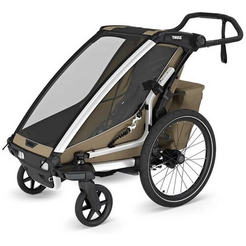 Thule &amp;scaron;portni voziček kolesarski single Chariot Cross 2 faded khaki Slike