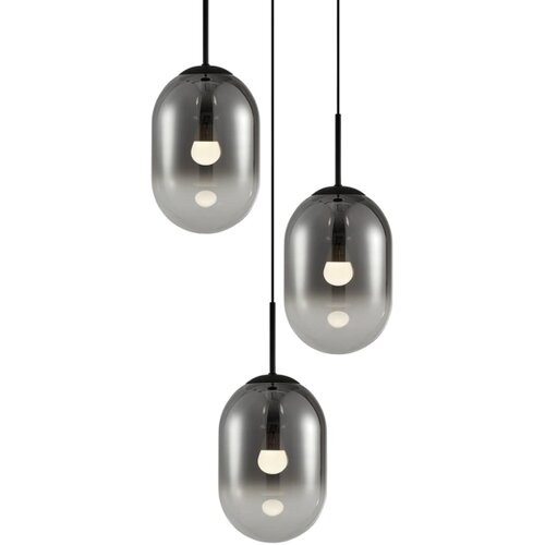  Visilica na sajli ALIAS 3xE14/40W/230V crna/siva Slike