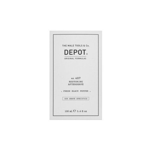 Depot No. 407 Restoring Aftershave osvežilna voda za po britju Sartorial Sage 100 ml Slike