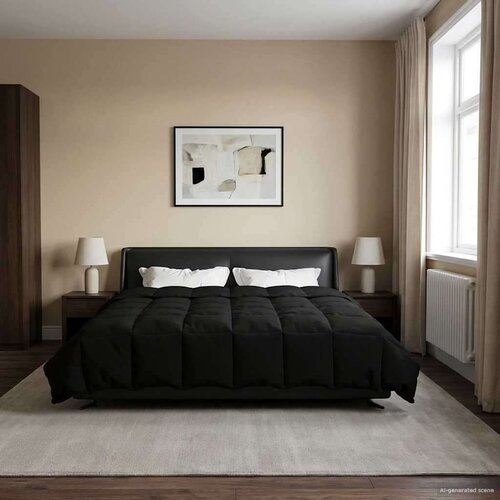  Ljetni pokrivač &amp;Scaron;onerisan Crna 200 x 220 cm Mikrovlakna - Crna 200 x 220 cm Slike