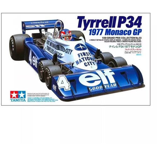 Tamiya model kit car - 1:20 tyrrell P34 six wheeler monaco GP77 Slike