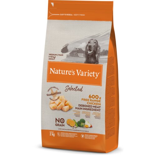 Nature's Variety selected dog adult m/l piletina 2KG Slike