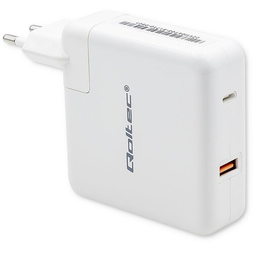 Qoltec GaN Charger FAST 108W | 5-20V | 3-4.7A | USB C | White Slike