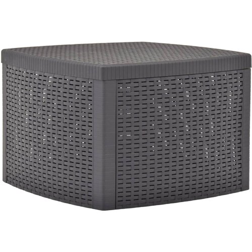 vidaXL Stranska mizica mocha 54x54x36,5 cm plastika Cene