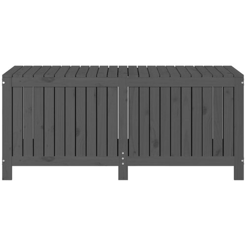  Vrtna kutija za pohranu siva 147x68x64 cm od masivne borovine Slike