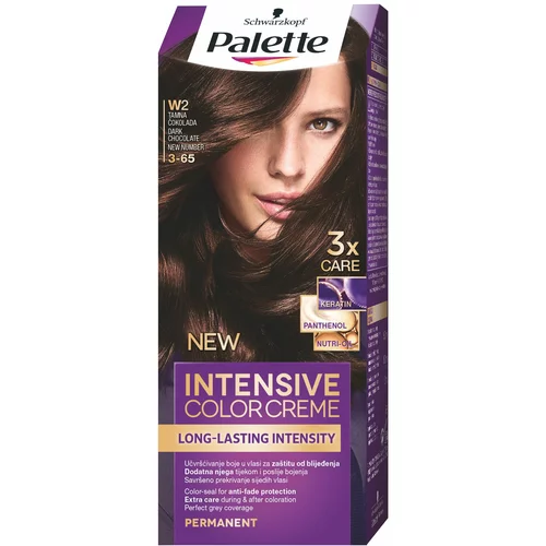 Schwarzkopf Palette Intensive Color Creme permanentna barva za lase odtenek 3-65 (W2) Dark Chocolate 1 kos