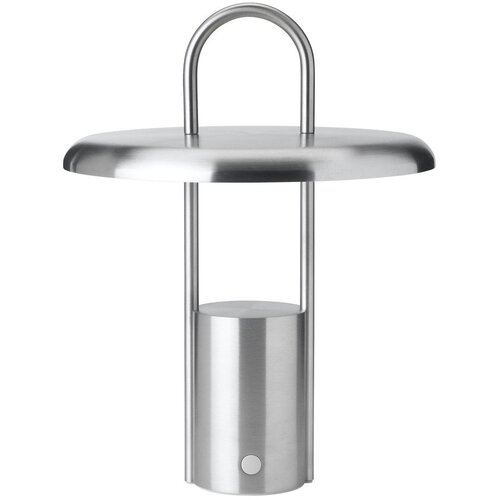 Stelton LED zatemnitvena namizna svetilka iz nerjavečega jekla v srebrni barvi (vi&amp;scaron;ina 25 cm) Pier &amp;ndash; Slike