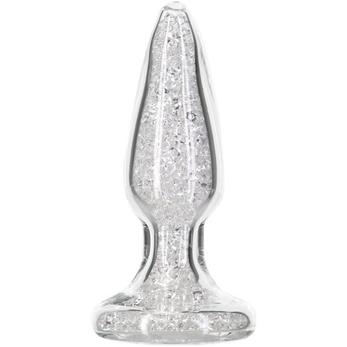 Pillow Talk Fancy Luxurious Glass Anal Plug with Bonus Bullet Cene