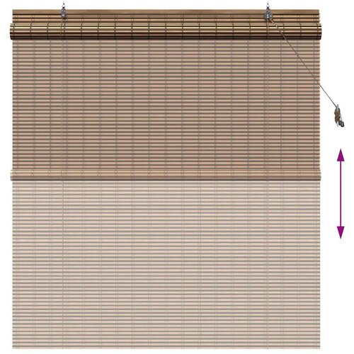 vidaXL Zavjese i sjenila sa zavjesama Smeđa 150 x 160 cm bambus Cijene