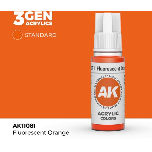 AK Interactive Fluorescent Orange 17ml - 3rd Gen Akrilna Boja AK11081 Cene