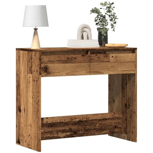 vidaXL Konzolna mizica starinski les 89x41x76,5 cm inženirski les Cene