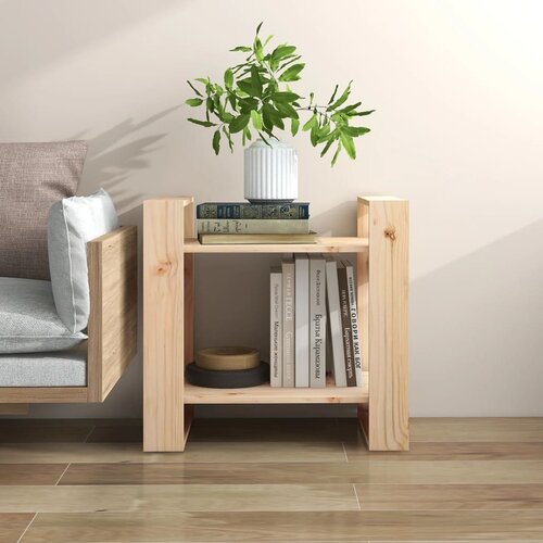 The Living Store Knjižna omara/pregrada 60x35x57 cm trdna borovina - Knjižna Omara, (21431586) Slike