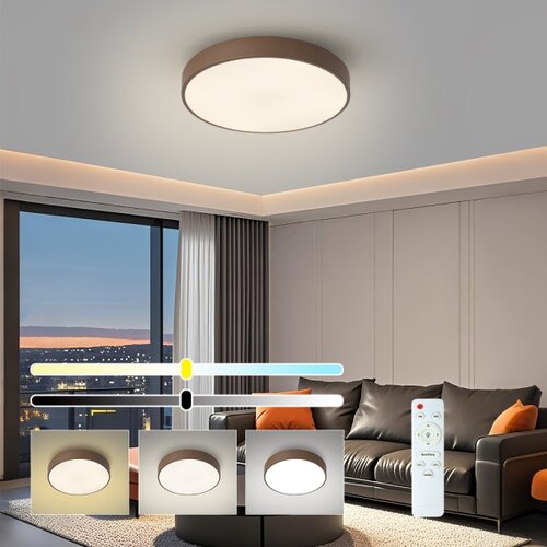 Brilagi - LED prigu&amp;scaron;iva stropno svetlo POOL LED/48W/230V 3000-6000K 40 cm braon+daljinski upravljač Slike