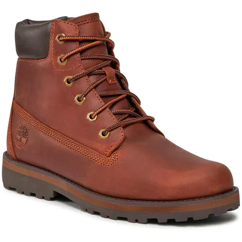 Timberland Pohodni čevlji Courma Kid Traditional6In TB0A28VX3581 Md Brown Full Grain