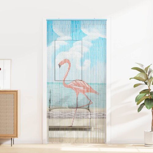  Zavjesa za vrata protiv insekata vi&amp;scaron;ebojna 200 x 100 cm Bambus Slike