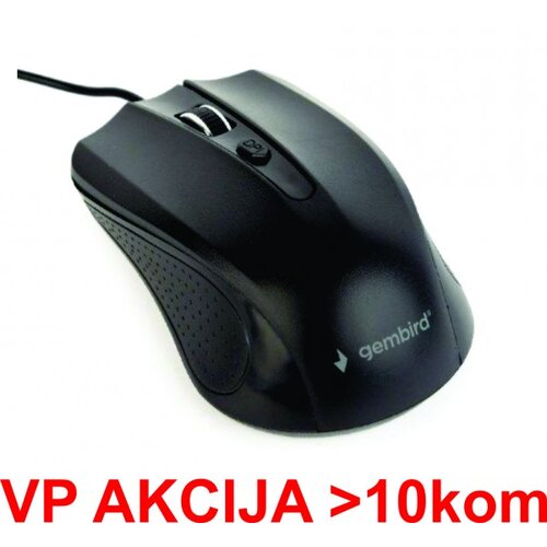Gembird Optični dragulj USB 1200 DPI Black 4 Gumbi, (20833469) Slike