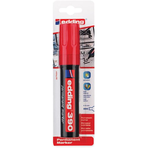 Marker permanentni 4-12mm edding 390/1 crveni blister Cijene