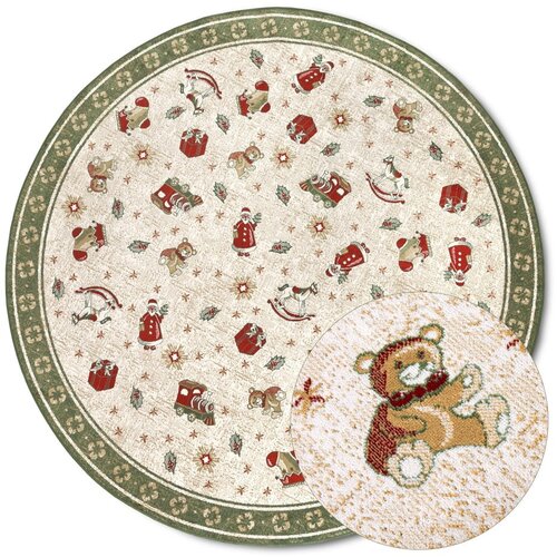 Villeroy & Boch Zeleni okrugao tepih s božićnim motivom od mješavine pamuka ø 200 cm Toy's Delight Green Christmas – Cijene