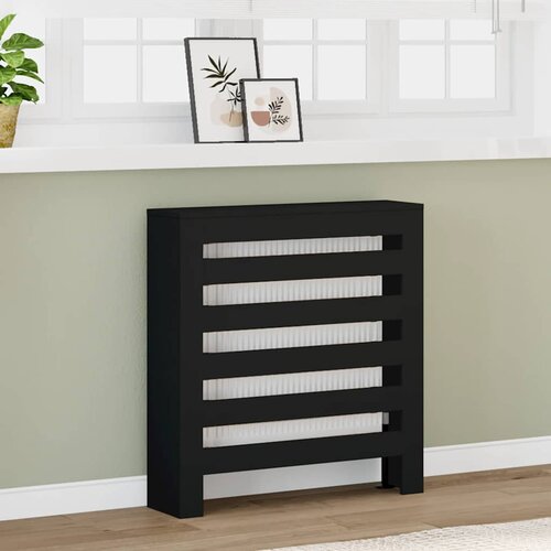  Pokrov za radijator crni 78 x 20 x 82 cm konstruirano drvo Cijene
