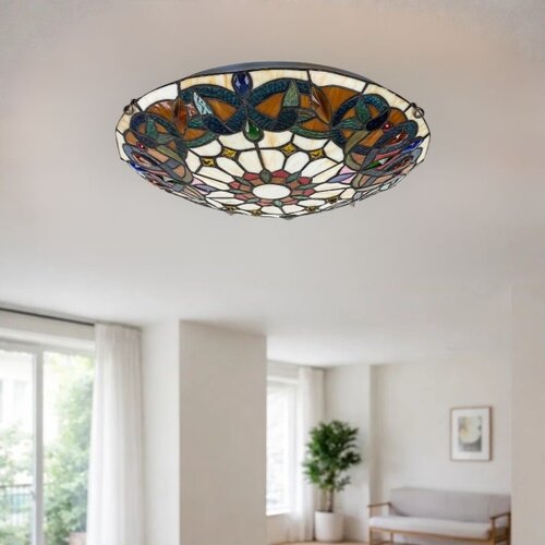 Brilagi tiffany vitražna plafonska lampa luisa 2xE27/60W/230V prečnik 40 cm Slike