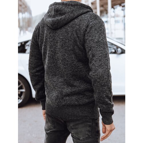 DStreet Men&amp;#039;s insulated dark grey sweater Slike