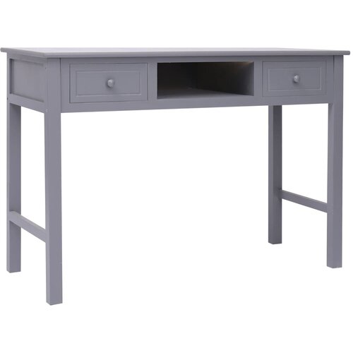  Pisaći stol sivi 110 x 45 x 76 cm drveni Slike