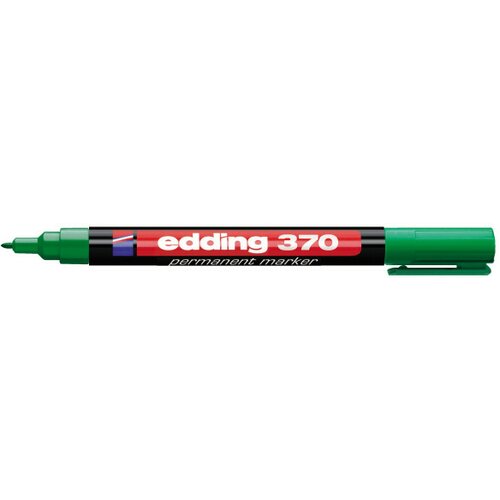 Edding marker permanent 370 1mm, tanji zaobljeni zelena Cene