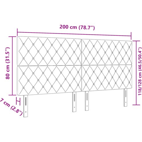  LED uzglavlje Ružičasto 100 cm Bar&amp;scaron;un Slike