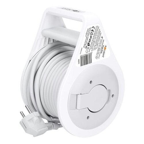Solight PB25C - Produžni kabl na kolutu, 2 utičnice + USB A i C, 10 m Slike