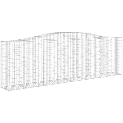  Lučne gabionske ko&amp;scaron;are 10kom 400x50x120/140cm pocinčano željezo Slike