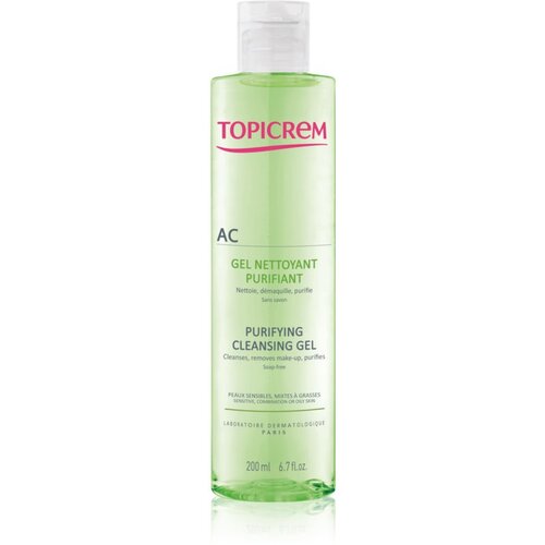 Topicrem AC Purifying Cleansing Gel gel za dubinsko čišćenje masne i osjetljive kože lica 200 ml Cijene