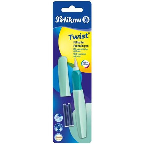 Pelikan NALIVNO PERO TWIST +2X ČRN. VLOŽKA NEO MINT BLIST 814867 Slike
