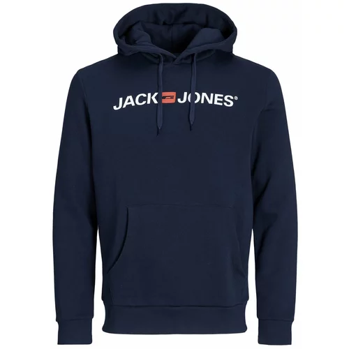 Jack & Jones Sweater majica mornarsko plava / crvena / bijela