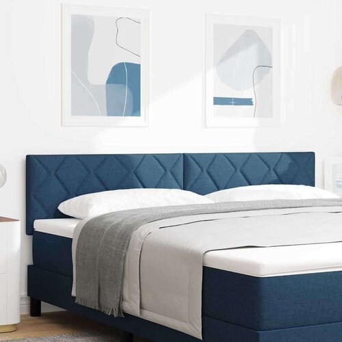  Vzglavje z LED lučmi z vzglavjem Modra 180 cm blago, (5000044051) Slike