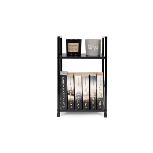 Modern Home Drvena polica sa dva nivoa - loft black Cene