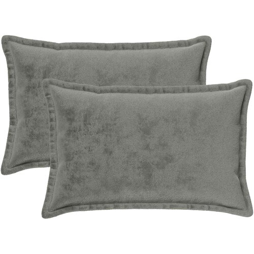  Presvlaka za jastuk 2 pcs HOUTEN Tamnosiva 50 x 80 cm Flanel Slike