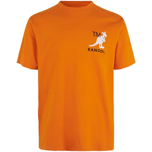 Kangol Majica 'Harlem' oranžna / črna / bela