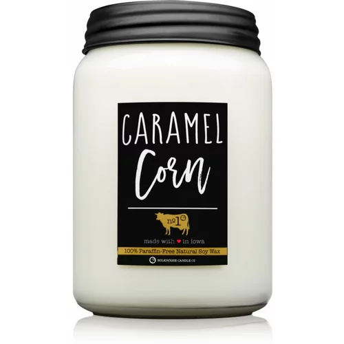 Milkhouse Candle Co. Farmhouse Caramel Corn mirisna svijeća Mason Jar 737 g