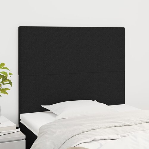  Uzglavlje Crno 90x5x118/128 cm Tkanina Cijene