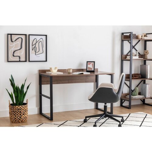 Hanah home Rana WalnutBlack Study Desk Cene