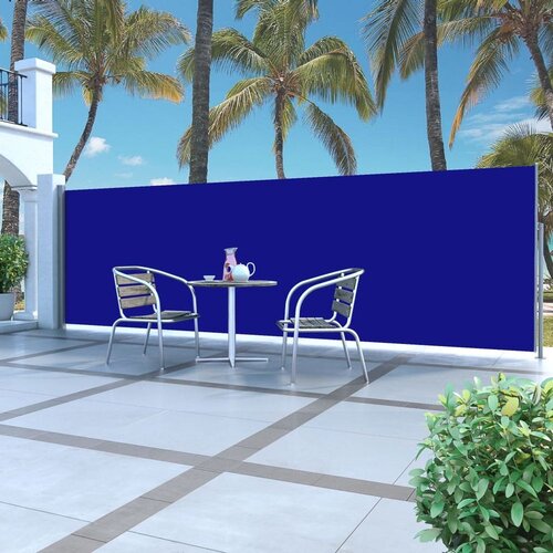  Zložljiva stranska tenda 160 x 500 cm modra, (20729053) Slike