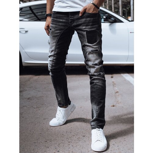 DStreet Spodnie męskie jeansowe czarne Slike