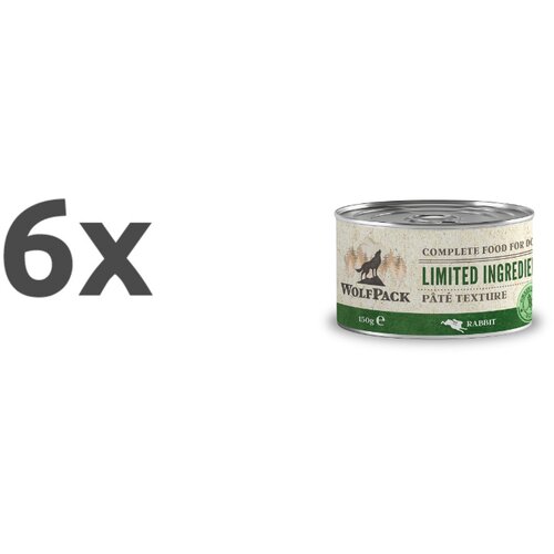 WolfPack limited ingredient adult - kunec 6 x 150 g Cene