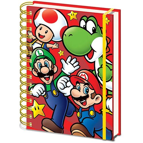 Pyramid International Super Mario (Core Run) A5 Wiro Notebook Cene